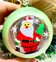 Load image into Gallery viewer, 80mm Green Santa Santas little painters