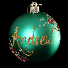 Load image into Gallery viewer, Baby Pink Matte Shatterproof Bauble Santa's Little Painters
