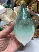 Load image into Gallery viewer, Lime green crackled teardrops Santas little painters