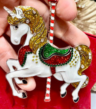 Load image into Gallery viewer, Unicorn Tipperary Crystal Hanging Decoration Santa's Little Painters