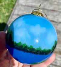 Load image into Gallery viewer, Inside Painted 80mm Sydney Harbour Bauble Santa's Little Painters