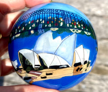 Load image into Gallery viewer, Inside Painted 80mm Sydney Harbour Bauble Santa's Little Painters