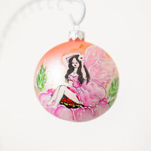 Load image into Gallery viewer, 80mm Fairy with flowers in her hair Santa's Little Painters