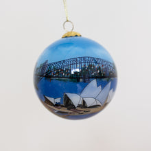 Load image into Gallery viewer, 60mm Opera House Hand painted Baubles Santa's Little Painters