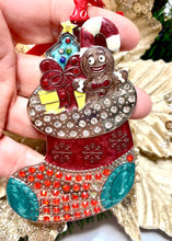 Load image into Gallery viewer, Baby bootie Hanging Santas little painters
