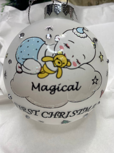 Magical First Christmas Boy Santas little painters