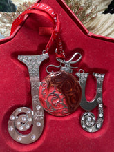 Load image into Gallery viewer, Joy Hanging Ornament Santas little painters
