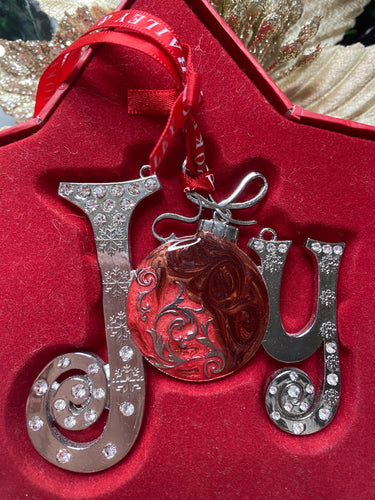 Joy Hanging Ornament Santas little painters