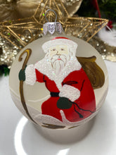 Load image into Gallery viewer, Father Christmas on frosted background Santas little painters

