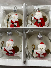 Load image into Gallery viewer, Father Christmas on frosted background Santas little painters
