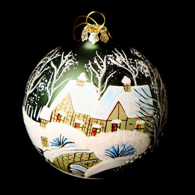 April Snow Cottage 100mm Santas little painters