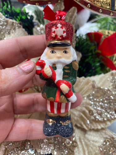 Nutcracker Tipperary Crystal Hanging Ornament Santas little painters