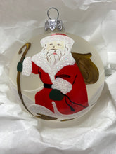 Load image into Gallery viewer, Father Christmas on frosted background Santas little painters
