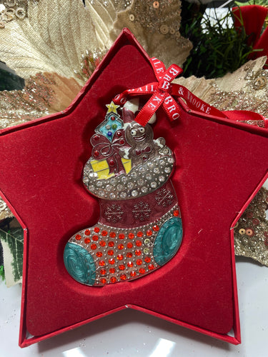 Stocking Hanging Ornament Santas little painters