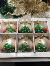 Load image into Gallery viewer, 60mm Red Decorated Tree Santas little painters

