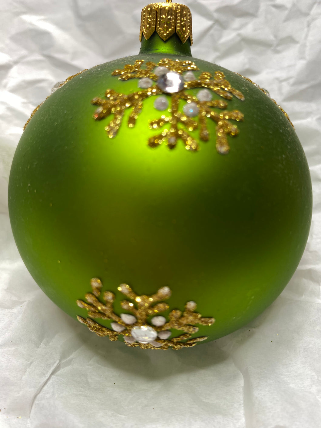 80mm green white daisies Santas little painters