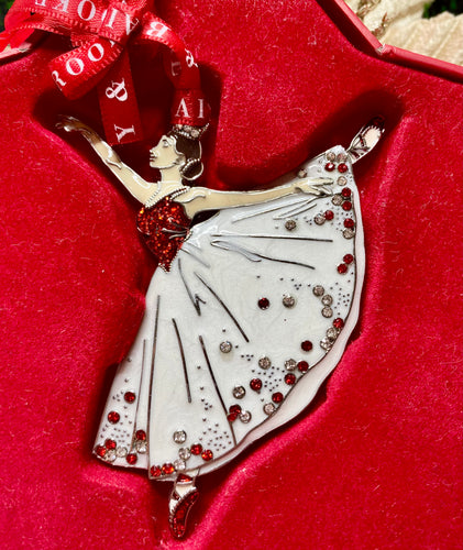 Ballerina Hanging Decoration - Tipperary Crystal Santa's Little Painters