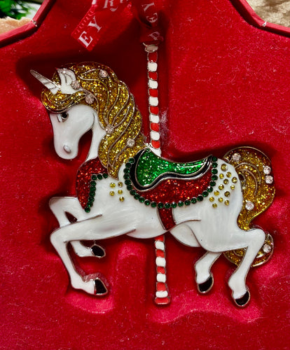 Unicorn Tipperary Crystal Hanging Decoration Santa's Little Painters