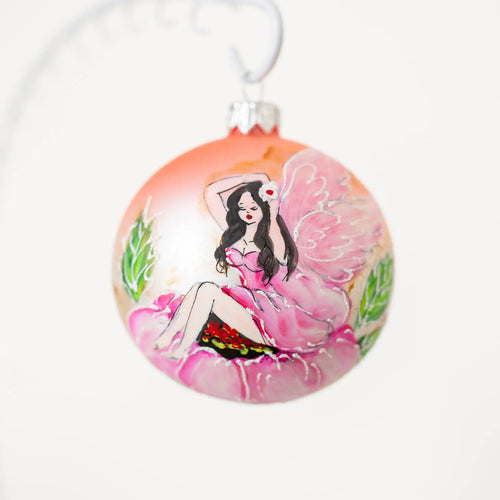 80mm Fairy with flowers in her hair Santa's Little Painters