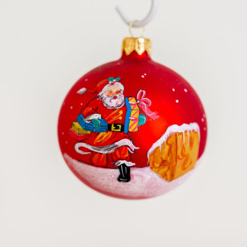 Red Chimney Santa 100mm Santa's Little Painters