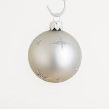 Load image into Gallery viewer, silver bauble Santa&#39;s Little Painters
