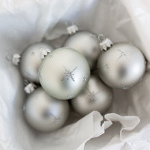 Load image into Gallery viewer, silver bauble Santa&#39;s Little Painters
