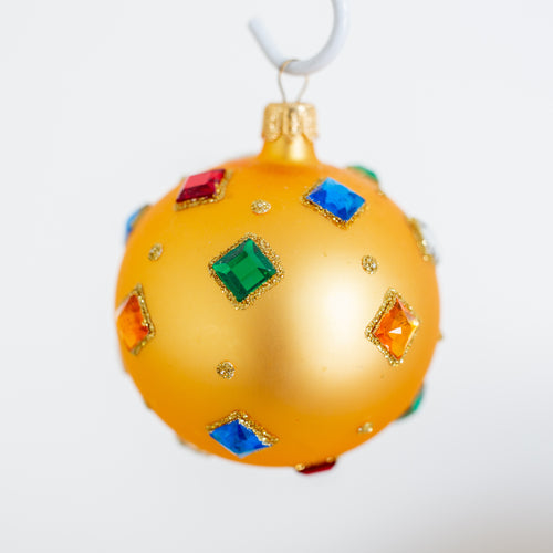 80mm Gold with coloured embellishments Santa's Little Painters