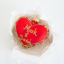 Load image into Gallery viewer, Heart Tree Bauble Santa&#39;s Little Painters
